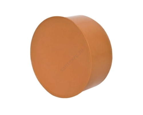 Заглушка PP-B коричневая Дн 200 б/нап RTP (РосТурПласт) 15608