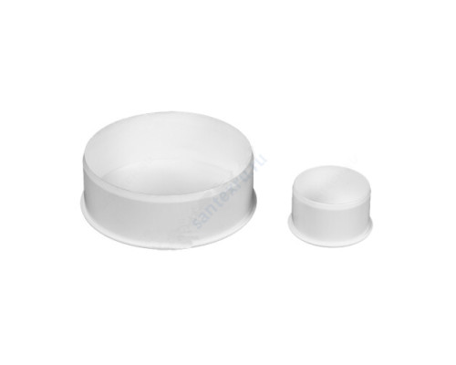 Заглушка PP-H бесшумная белая Дн 110 б/нап RTP (РосТурПласт) 24550