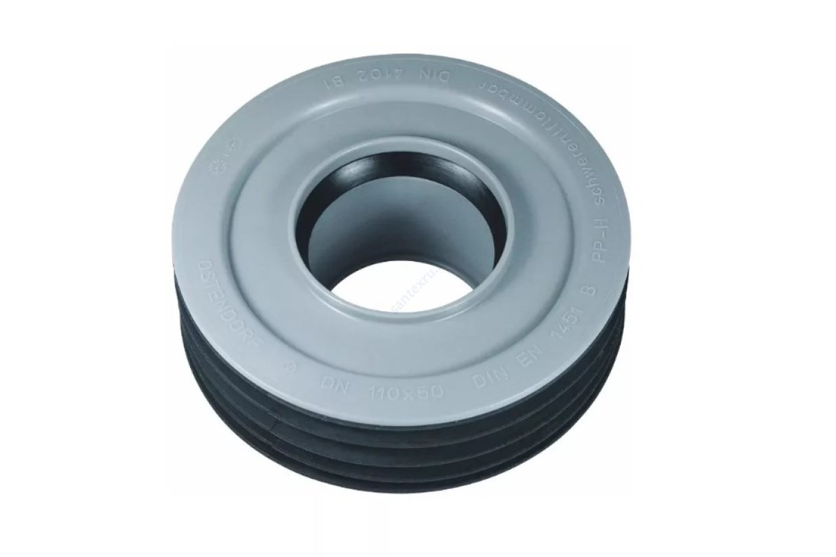 Переход PP-H внутренний серый HT HTRI Дн 110х50 б/нап для установки в раструб Ostendorf 115770