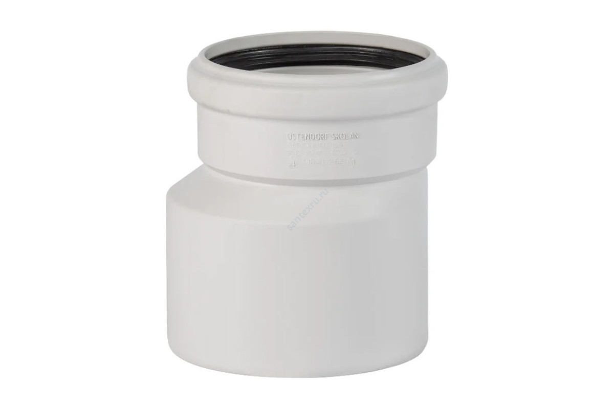 Переход (PP-MD) эксцентрический бесшумный светло-серый Skolan dB SKR Дн 110х78 (DN100х70) б/нап в/к Ostendorf 335710