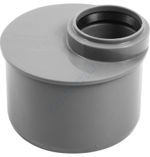 Переход PP-H эксцентрический короткий серый HT HTR Дн 75х50 б/нап в/к Ostendorf 113715