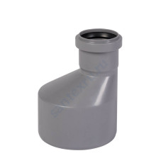 Переход PP-H эксцентрический серая HT HTR Дн 125х110 б/нап в/к Ostendorf 116710