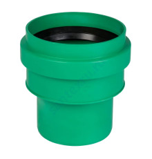 Переход PP-MD на гладкий конец керамической трубы зелёный KG2000 KG2000US Дн 160 б/нап в/к Ostendorf 777580