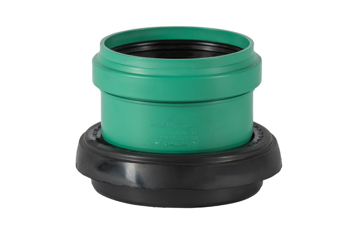 Переход PP-MD зелёный KG2000 KG2000B Дн 200 б/нап SN10 на бетон колодец Ostendorf 877670