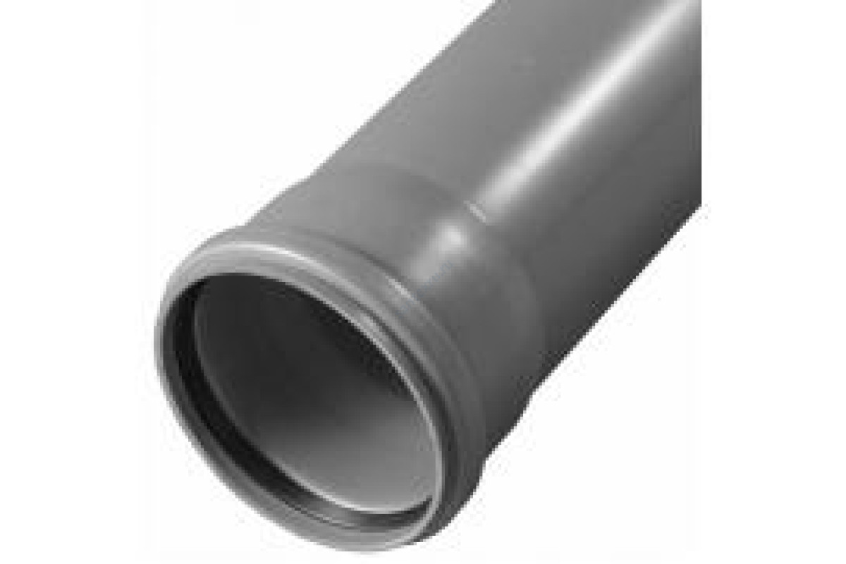 Труба НПВХ с раструбом серая Дн 50х3,2 б/нап L=3,0м в/к Агригазполимер