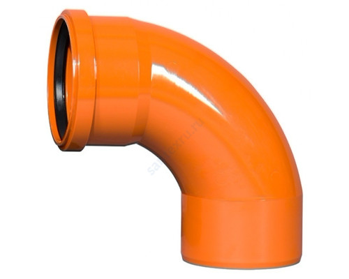 Отвод НПВХ с раструбом коричневый Дн 110х87гр б/нап радиальный в/к KGB 1М SW Ostendorf 228088 