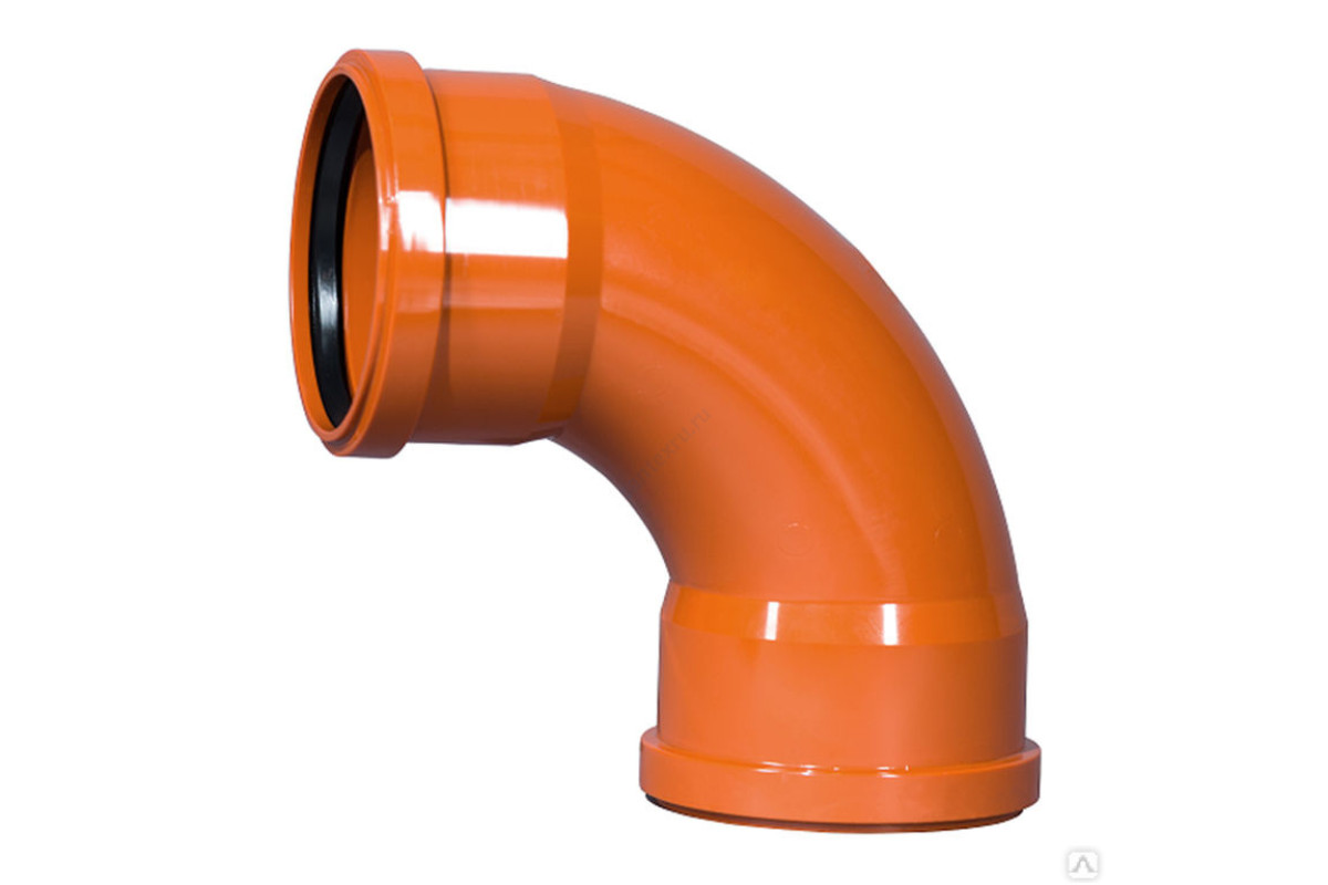 Отвод НПВХ двухраструбный коричневый Дн 110х87гр б/нап радиальный в/к KGBD 2М SW Ostendorf 228085