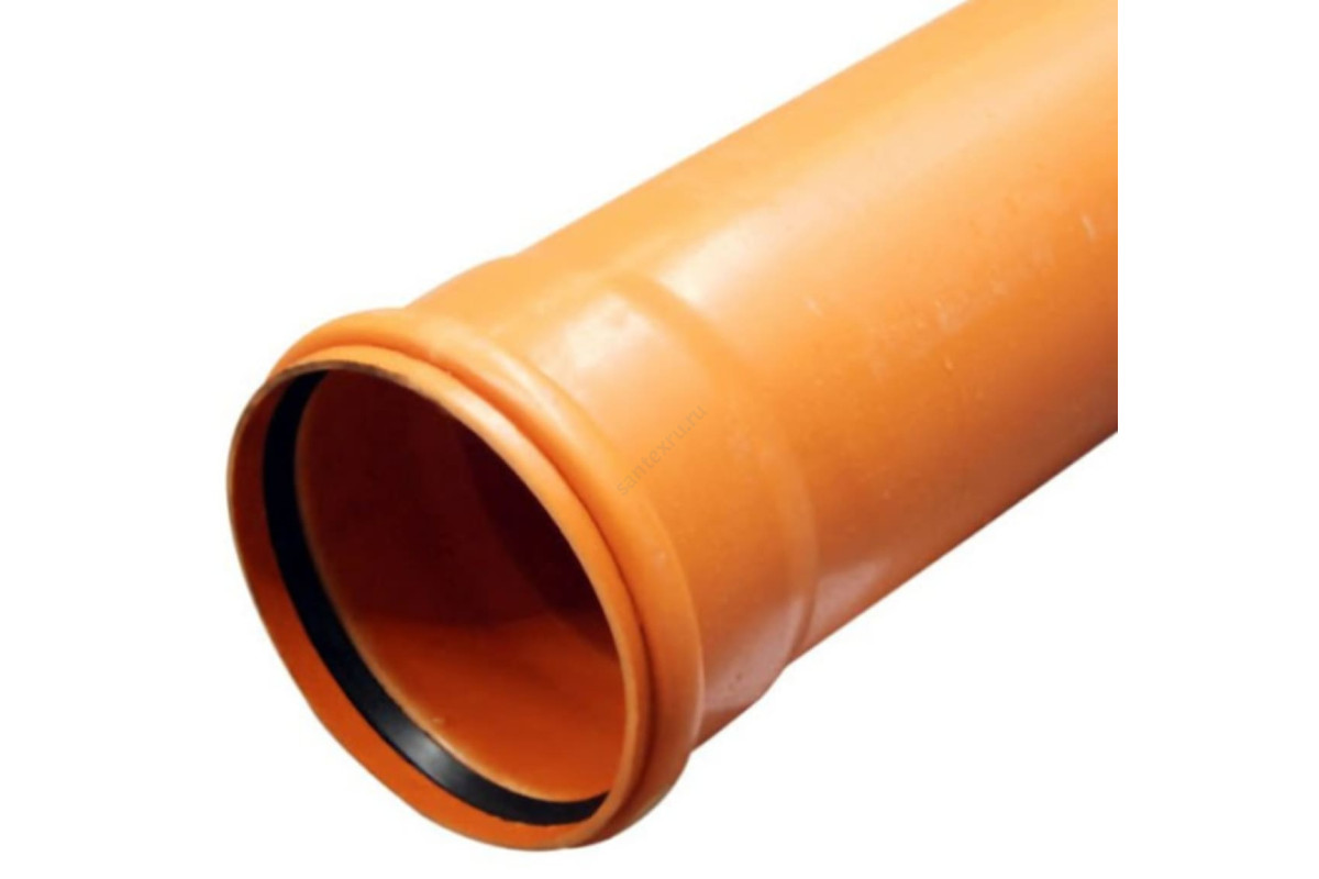 Труба НПВХ с раструбом коричневая Дн 400х9,8 б/нап L=1,2м в/к SN4 Хемкор