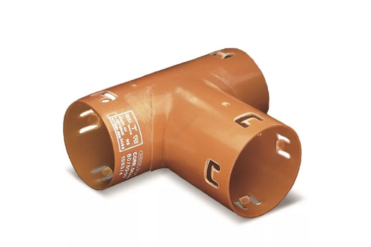 Тройник ПВХ 180/113 б/нап Wavin 23758133