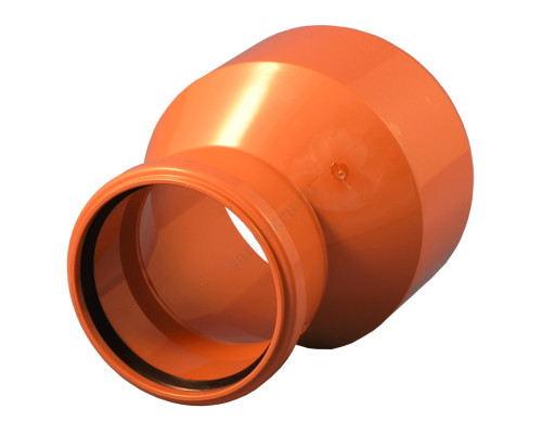 Переход НПВХ с раструбом коричневый Дн 160х110 б/нап в/к 