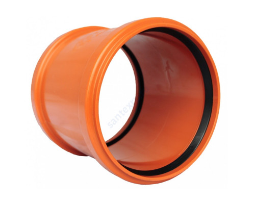 Муфта НПВХ ремонтная коричневая Дн 110 б/нап в/к Агригазполимер