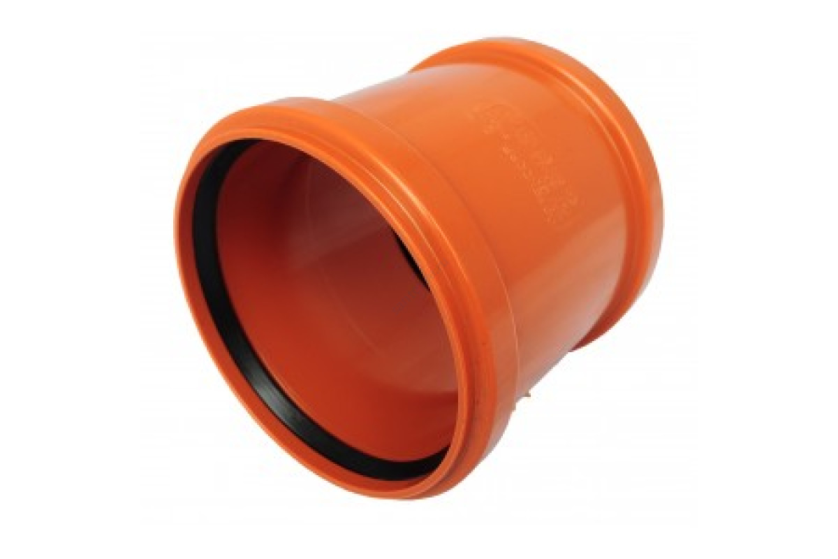Муфта НПВХ ремонтная коричневая Дн 200 б/нап в/к KGU Ostendorf 223500