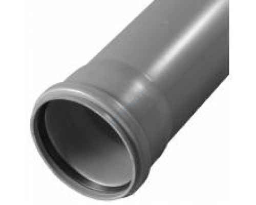 Труба НПВХ с раструбом серая Дн 110х3,2 б/нап L=0,345м в/к ТУ 6-19-307-86