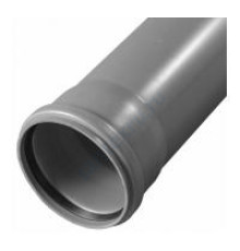 Труба НПВХ с раструбом серая Дн 110х3,2 б/нап L=2,0м в/к ТУ 6-19-307-86