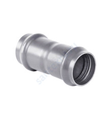 Муфта НПВХ соединительная серая Дн 110 