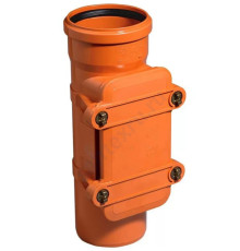 Ревизия НПВХ с раструбом коричневая Дн 160 б/нап в комплекте с крышкой KGRE Ostendorf 222600