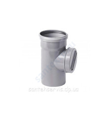 Ревизия НПВХ с раструбом серая Дн 110 б/нап в комплекте с крышкой ТУ 6-49-33-92 