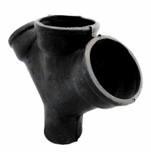 Крестовина чугун канализационная Ду 100х100х100х45гр б/н 1-плоскостная ГОСТ 6942-98 косая