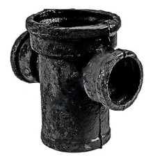 Крестовина чугун канализационная Ду 50х50х50х90гр б/н 1-плоскостная ГОСТ 6942-98 прямая Кронтиф