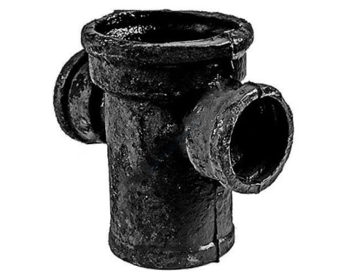 Крестовина чугун канализационная Ду 100х50х50х90гр б/н 1-плоскостная ГОСТ 6942-98 прямая Кронтиф