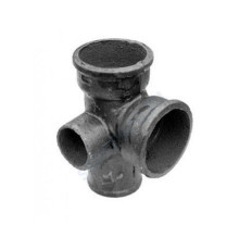 Крестовина чугун канализационная Ду 100х100х50х90гр б/н 2-плоскостная ГОСТ 6942-98 левая Кронтиф