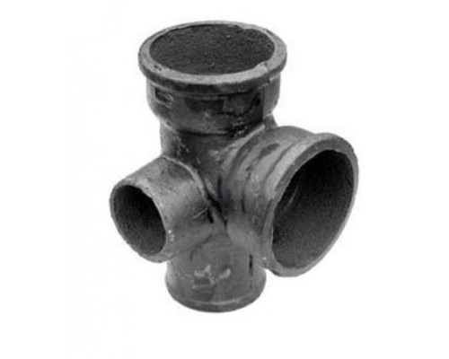 Крестовина чугун канализационная Ду 100х100х50х90гр б/н 2-плоскостная ГОСТ 6942-98 левая Кронтиф