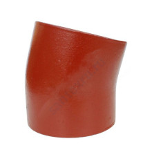 Отвод чугун SML Ду 125х15гр б/растр