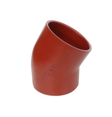 Отвод чугун SML Ду 150х45гр б/растр