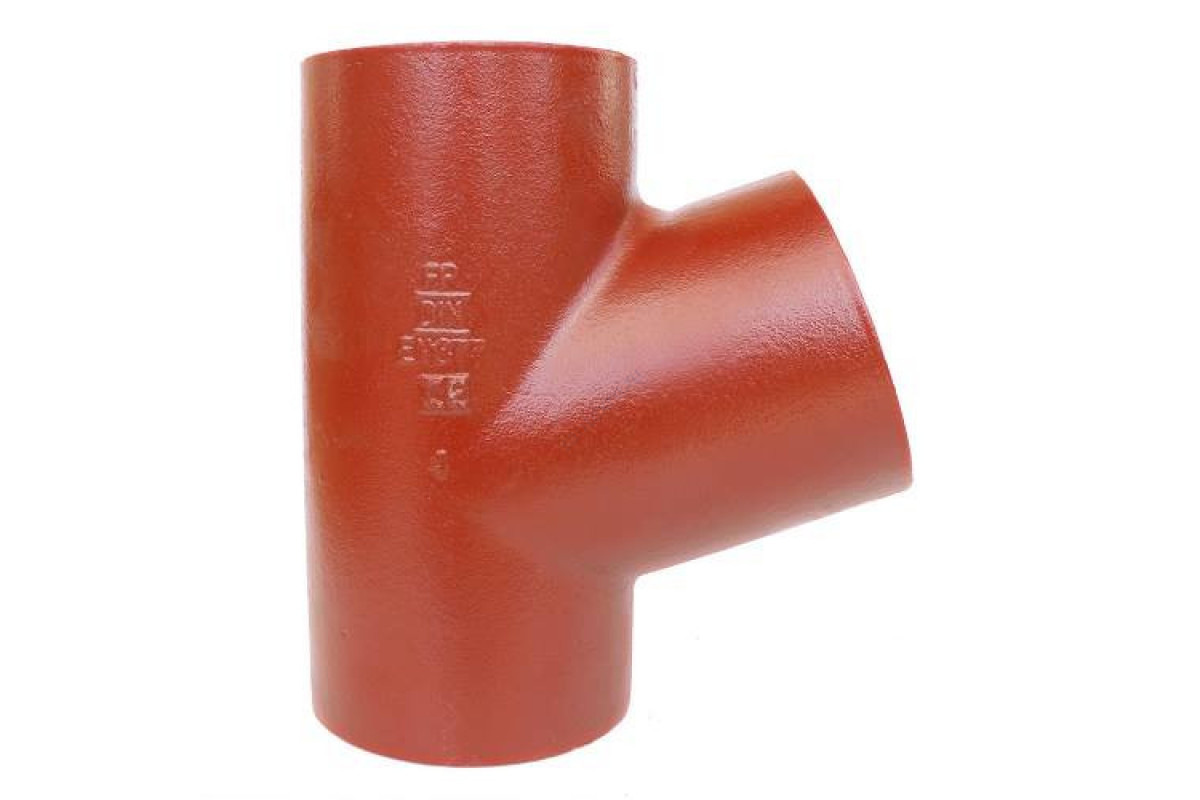 Тройник чугун SML Ду 250х100х45гр б/растр