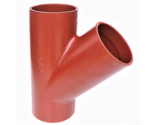 Тройник чугун SML Ду 100х100х45гр б/растр FP PREIS 10033