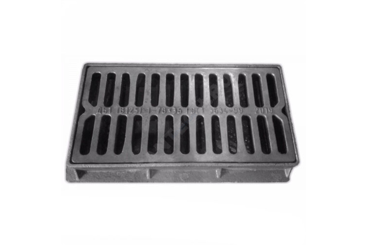 Дождеприемник чугун ДБ1 (большой) прямоугольный (В125) m=117кг h=100мм