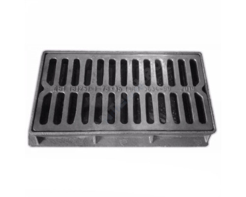 Дождеприемник чугун ДБ1 (большой) прямоугольный (В125) m=117кг h=100мм