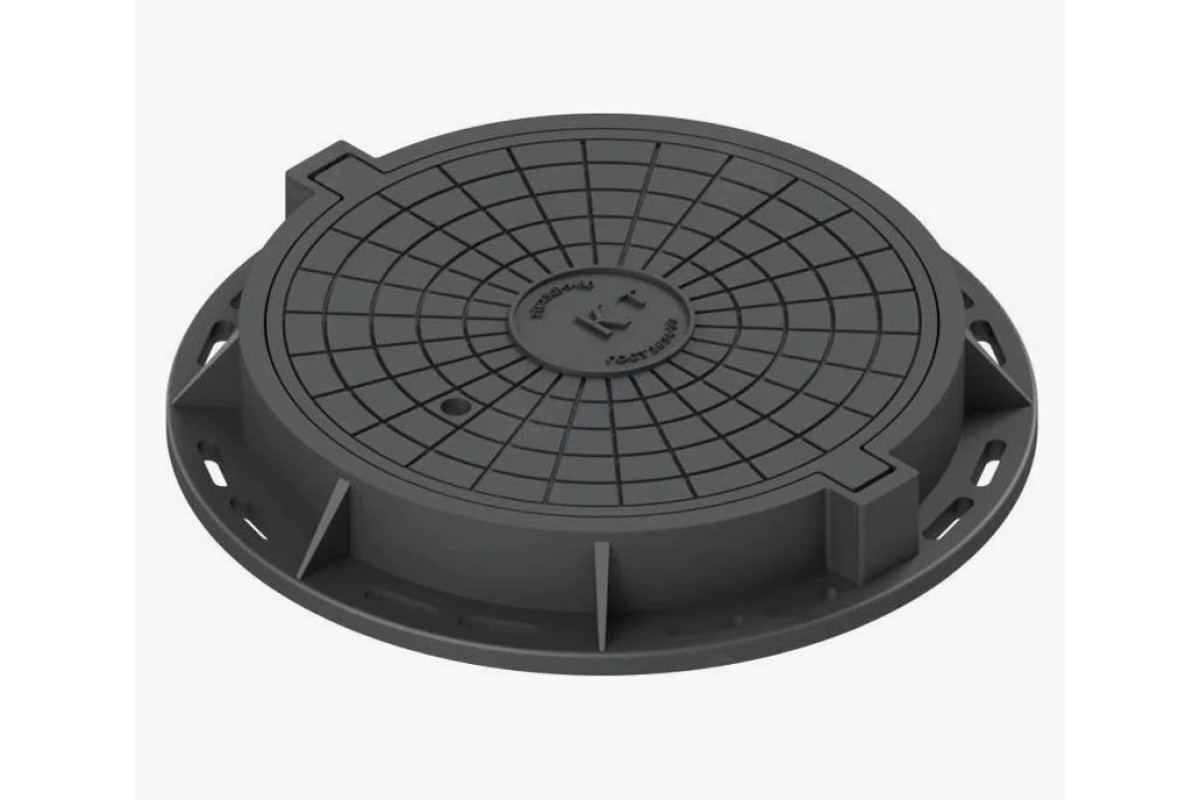 Люк чугун для бетонной горловины круглый B125 Ду 315 Wavin 22970081