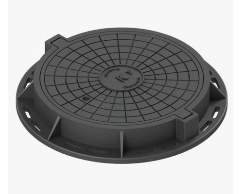 Люк чугун для бетонной горловины круглый B125 Ду 315 Wavin 22970081