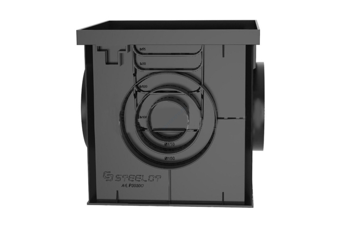 Дождеприемник пластиковый 300х300мм 250кН СТИЛОТ P3030C 