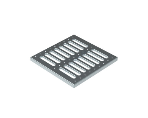 Решетка стальная для дождеприемника штампованная 300х300мм квадратная h=21мм 15кН SteeStart СТИЛОТ P3030A 