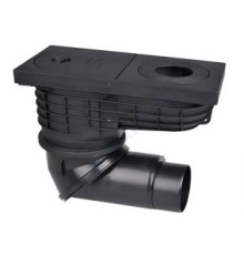 Трап РР ливневой канализации с ловушкой для листвы Дн 110-125 выпуск с поворотным шарниром HL 600 HL 600NG 