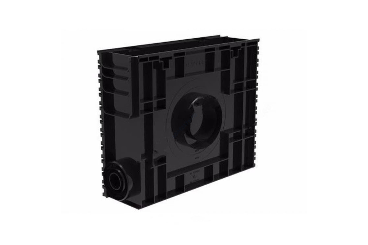 Пескоуловитель пластиковый Ду 100 504х148мм черный прямоугольный h=413мм SteeStart СТИЛОТ Р10413С