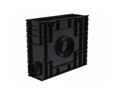 Пескоуловитель пластиковый Ду 100 504х148мм черный прямоугольный h=426мм SteeStart СТИЛОТ Р10426С