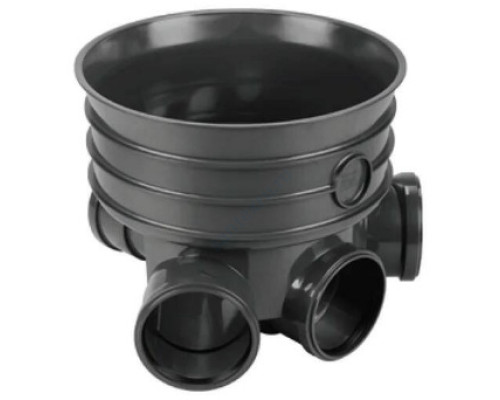 Соединительная лотковая часть (ПП) левый и правый притоки Ду 315 Дн 200х160х160 Тип X Wavin 22970141 