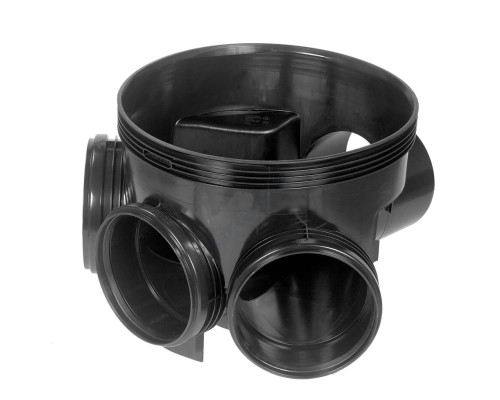 Соединительная лотковая часть (ПП) левый и правый притоки Ду 315 Дн 200х200 Тип II Wavin 22970113