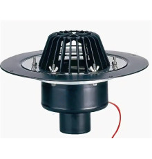 Воронка кровельная PP HL62 с вертикальным выпуском Дн 110 с листвоуловителем, теплоизоляцией, обжимным фланцем HL HL62/1