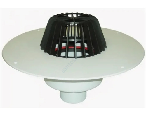 Воронка кровельная HL62P с вертикальным выпуском Дн 160 с листвоуловителем, теплоизоляцией HL HL62P/5 