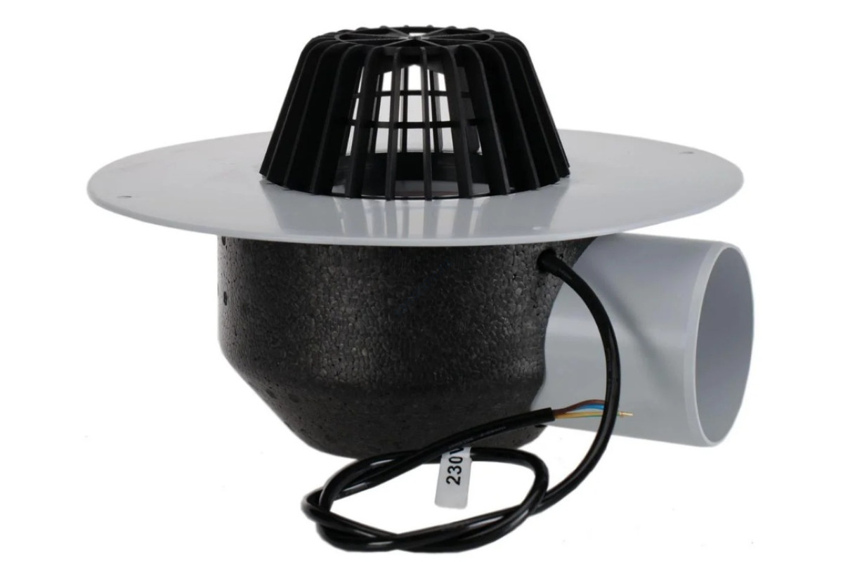 Воронка кровельная HL64.1P с горизонтальным выпуском Дн 110  с горизонтальным выпуском HL HL64.1P/1 