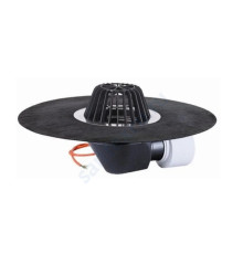 Воронка кровельная PP HL64.1H с горизонтальным выпуском Дн 75/110 с гидроизоляционным полотном 500мм HL HL64.1H 