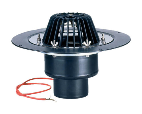 Воронка кровельная PP HL62.1 с вертикальным выпуском Дн 75 с обжимным фланцем HL HL62.1/7