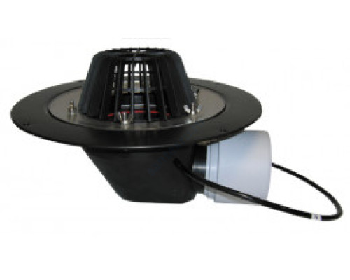 Воронка кровельная PP HL64.1 с горизонтальным выпуском Дн 75/110 с обжимным фланцем HL HL64.1 