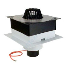 Воронка кровельная PP HL63.1P с вертикальным выпуском Дн 110 с листвоуловителем, электрообогревом, теплоизоляцией HL HL63.1P/1 