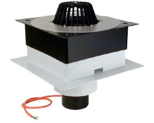 Воронка кровельная PP HL63.1P с вертикальным выпуском Дн 110 с листвоуловителем, электрообогревом, теплоизоляцией HL HL63.1P/1 