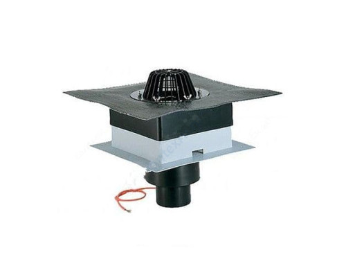 Воронка кровельная PP HL63.1H с вертикальным выпуском Дн 110 с гидроизоляционным полотном 500х500мм HL HL63.1H/1 